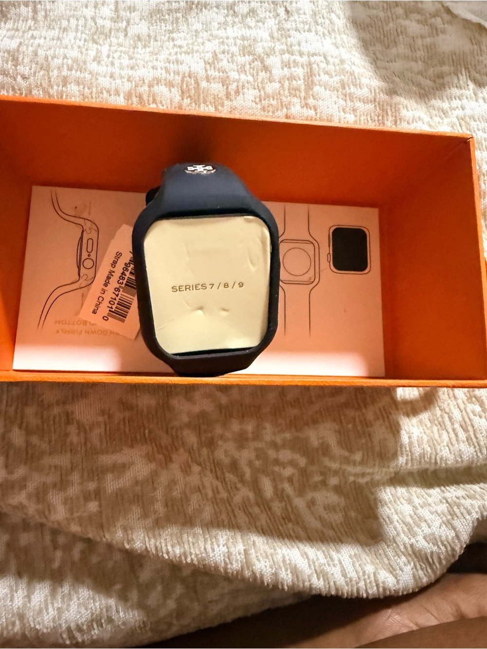 Protective Silicone Watch Case with Integrated Band - Black